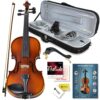 Bunnel Pupil Violin Outfit 4/4 Full Size Clearance By Kennedy Violins - Carrying Case and Accessories Included - Solid Maple Wood and Ebony Fittings RB300 3 81Tym0H1CJL