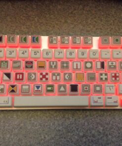 HUO JI Z88 Z-88 RGB Mechanical USB Gaming Keyboard, Blue Switch , LED Backlit, Water Resistant, Compact 81 Keys Anti-Ghosting for Mac, PC, White 81 keys, blue switch 35 81TyvARXidL