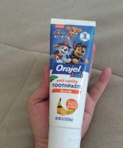 Orajel Kids Paw Patrol Anti-Cavity Fluoride Toothpaste, Natural Fruity Bubble Flavor, 4.2oz Tube 4.2 Ounce (Pack of 1) 36 81TzbNhkXL