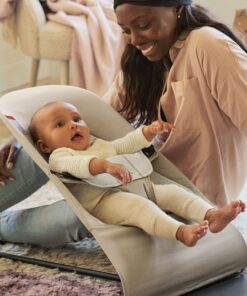BABYBJÖRN Bouncer Balance Soft, Cotton/Jersey, Beige/Gray 26 81U 32QGY2L