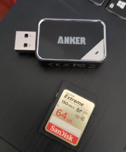 Anker 2-in-1 USB 3.0 SD Card Reader for SDXC, SDHC, MMC, RS-MMC, Micro SDXC, Micro SD, Micro SDHC and UHS-I Cards 47 81U iLMOpfL