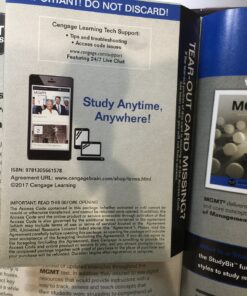 MGMT (with MGMT Online, 1 term (6 months) Printed Access Card) (New, Engaging Titles from 4LTR Press) Paperback 8 81U iS50BuL