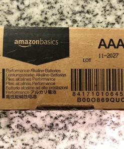 Amazon Basics 8-Pack AAA Alkaline High-Performance Batteries, 1.5 Volt, 10-Year Shelf Life 8 Count (Pack of 1) 39 81U0nbFc4bL