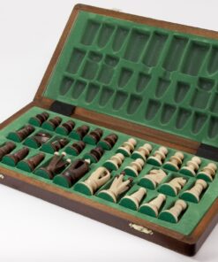 Wegiel Handmade Royal 36 European Chess Set - Wooden 14.2 Inch Board Hornbeam & Sycamore Pieces 19 81U0u JNYGL 1