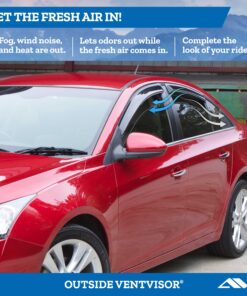 Alternative view of Auto Ventshade [AVS] Outside Mount Ventvisor / Rain Guards | Fits 1992 - 2006 Ford Econoline Vans- Smoke, 2 pcs. | 92077