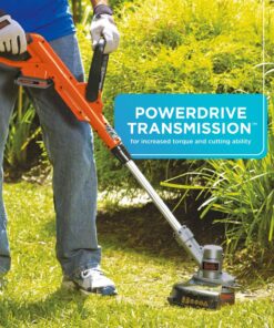 BLACK+DECKER 20V MAX Cordless String Trimmer, 2 in 1 Trimmer and Edger, 12 Inch, Battery Included (LST300) 20V String Trimmer Kit 23 81U1TyNoh0L