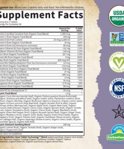 Garden of Life Mykind Organics Prenatal Vegan Whole Food Multivitamin Tablets, Folate not Folic Acid & Stomach Soothing Blend for Women, Peppermint, 180 Count 180 Count (Pack of 1) 28 81U1pTwo1eL