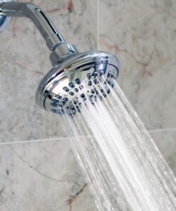 6 Function Adjustable Luxury Shower Head - High Pressure Boosting, Wall Mount, Bathroom Showerhead For Low Flow Showers, 2.5 GPM - Chrome 24 81U2MVJNWlL