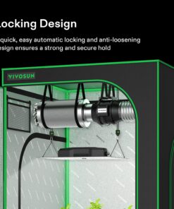 Alternative view of VIVOSUN 2-Pair 1/8 Inch Adjustable Grow Light Hanger, Heavy Duty Rope Hanger with Reinforced Metal Gears, 8Ft. Long and 150 lbs Weight Capacity Rope for Grow Light, Inline Fan, Filters Green