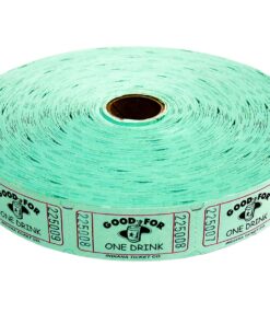 Muncie Novelty Company Inc. Green Good for One Drink Ticket Roll One Size