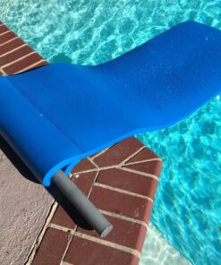 Alternative view of Texas Recreation Sunray 1.25" Thick Swimming Pool Foam Pool Floating Mattress, Bahama Blue