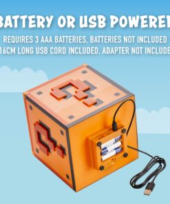 Alternative view of Paladone Super Mario Brothers Question Block Lamp, Light Up Figure Classic