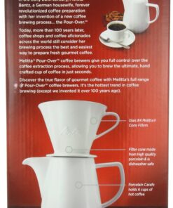 Melitta Gourmet Coffeemaker, Pack of 1, 36 ounces, Porcelain Carafe 10 81U9hSMv0mL
