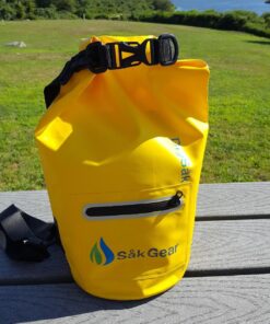 Skog Å Kust DrySåk Waterproof Floating Dry Bag with Exterior Zippered Pocket | for Kayaking, Rafting, Boating, Swimming, Camping, Hiking, Beach, Fishing | 10L & 20L Sizes 10 Liter Yellow 27 81U9oQRGpnL 1