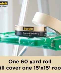 Scotch Contractor Grade Masking Tape, 0.94 inches by 60.1 yards (540 yards total), 2020, 9 Rolls kkkk 13 81UBmJO x1L