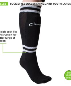 Champion Sports Youth Sock Style Soccer Shin Guards 11 81UBwV3W L