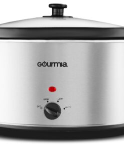 Alternative view of Gourmia PC850 Slow Cooker - Oval - Auto Mode - Cool Touch Handles - 8.5 Qt - 380W - Stainless Steel