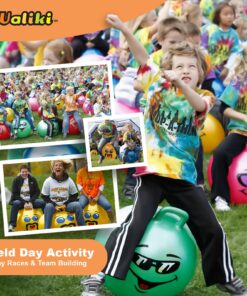 WALIKI Hopper Ball for Kids 3-6 | Hippity Hop | Jumping Hopping Ball | Relay Races | Pink 18” Ages 3-6 (Small) 24 81UE3LP6w3L