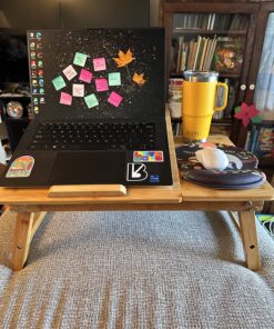 Laptop Desk Nnewvante Adjustable Bed Desk Table Bamboo with USB Fan Foldable Bed Tray w' Drawer 21.6" with Fan 73 81UERPa5ueL