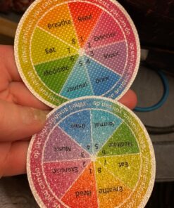 Cusprtm 48 Pcs Anxiety Sensory Stickers, 2 Textured Tactile Rough Calm Stickers Large Size Breathing Stickers Mindfulness Stickers for School Office Classroom Adults Teens Sensory Items 63 81UGzXl03oL