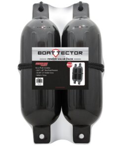 Extreme Max 3006.7204 BoatTector Inflatable Fender Value 2-Pack - 6.5" x 22", Black 6.5" x 22" 17 81UH38bpzvL