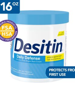 Alternative view of Desitin Daily Defense Baby Diaper Rash Cream with 13% Zinc Oxide, Barrier Cream to Treat, Relieve & Prevent Diaper Rash, Hypoallergenic, Dye-, Phthalate- & Paraben-Free, 16 oz 1 Pound (Pack of 1)