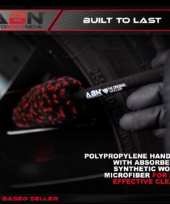 ABN Car Wheel Rim Cleaning 3-Piece Kit – Original Brush Stick Tool Tire Woolie Wooly Wand Set (3 Brushes) 18 81UIVUV1haL