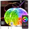 150ft LED Strip Lights, Hedynshine RGB Color Changing by 40key Remote and Phone, LED Strip Lights Music Sync,Smart LED Strip Lights for Bedroom 150feet 150ft 2 81UIdHiBiUL