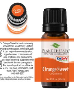 Plant Therapy Sweet Orange Essential Oil 100% Pure, Undiluted, Natural Aromatherapy, Therapeutic Grade 10 mL (1/3 oz) 13 81UJHy TWRL