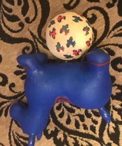 AppleRound Horse Bouncer with Hand Pump, Inflatable Space Hopper, Ride-on Bouncy Horse (Blue) Blue 37 81UJZEcl8cL