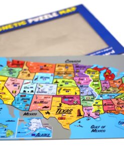 Alternative view of Ata-Boy Magnetic USA Map Play-n-Learn United States Puzzle Board