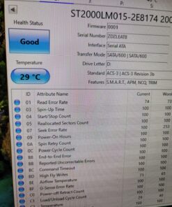 Seagate BarraCuda 2TB Internal Hard Drive HDD – 2.5 Inch SATA 6Gb/s 5400 RPM 128MB Cache for Computer Desktop PC – Frustration Free Packaging (ST2000LM015) BarraCuda 2.5-Inch 30 81UL1jT832L