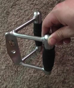 Cap Barbell D Handle Exercise Machine Attachment, Multiple Options Chrome Deluxe Double D Handle with Rubber Handgrips 19 81UPi8bjhL