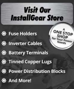 InstallGear 1/0 Gauge Wire (25ft) Copper Clad Aluminum CAA - Primary Automotive Wire, Car Amplifier Power & Ground Cable, Battery Cable, Car Audio Speaker Stereo, RV Trailer Wiring Welding Cable 1/0ga 25ft - Black 19 81UQYD22CJL