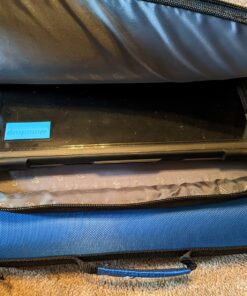 Case-it The Universal Zipper Binder - 2 Inch O-Rings - Padded Pocket that holds up to 13 Inch Laptop/Tablet - Multiple Pockets - 400 Page Capacity - Comes with Shoulder Strap - Blue LT-007 Single 25 81URX3aZTRL