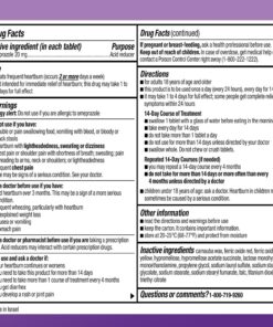 Amazon Basic Care Omeprazole Delayed Release Tablets 20 mg, Treats Frequent Heartburn, Acid Reducer, Heartburn Medicine, 42 Count (Pack of 1) Unflavored 42 Count (Pack of 1) 25 81URtogWqyL