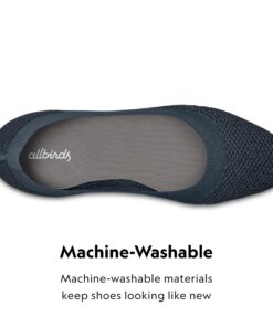 Allbirds Women’s Tree Breezers, Knit Ballet Flats, Slip-On Everyday Round Toe Shoes, Machine Washable Made with Natural Materials 5.5 Navy Night (Dark Navy Sole) 12 81USx8WvTbL