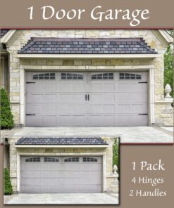 Household Essentials Garage Handle and Hinge Magnets – Decorative Magnetic Hardware Steel Doors, Easy Installation, Durable & Weatherproof, Set of 6 Standard Hinges 22 81UV5PK8XkL