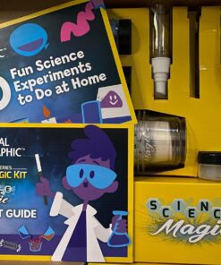 NATIONAL GEOGRAPHIC Science Magic Kit – Science Kit for Kids with 50 Unique Experiments and Magic Tricks, Chemistry Set and STEM Project, A Great Gift for Boys and Girls (Amazon Exclusive) Mega Science Magic 55 81UVmeuIT5L