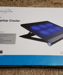 AICHESON Laptop Cooling Pad 2 1000RPM Fans Portable Computer Cooler, Blue LEDs, S007 71 81UW6ObQxUL
