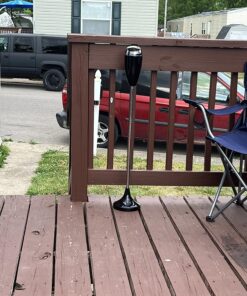 CO-Z Adjustable Ashtray, Smokeless Odorless Indoor Outdoor Floor Standing Ash Tray with Lid for Home Patio Cigarettes Ash Butt Disposal, Windproof Balcony Ashtray in 20", 27.5", 35" Heights, Black 28 81UWIxVvAIL