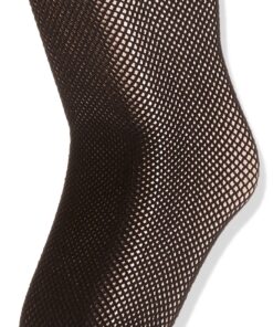 Capezio Big Girls' Studio Basics Fishnet Seamless Tight One Size Black 4 81UXd4HH5zL
