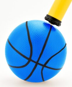 Alternative view of 4 Pieces Mini Basketball Inflation Mini Ball with Pump and Basketball Needles (5 Inch) 5 Inch