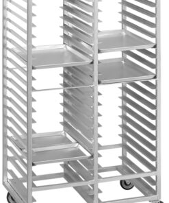 Channel Manufacturing 423A6 20 Pan Bottom Load Double Aluminum Bun / Sheet Pan Rack - Assembled
