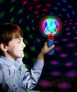 Light Up Orbiter Ball Toy Wand for Kids - Flashing LED Wand for Boys and Girls - Thrilling Spinning Light Show - Batteries Included - Fun Gift or Birthday Party Favor - Classroom Prizes 1 Pack 14 81UZHfSbWL