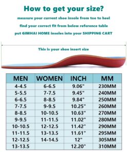 Orthotics Insoles/Inserts Arch Supports for Flat Feet/Plantar Fasciitis/Pronation/Feet Pain/Sports for Men and Women Shoes (127-BLUE, US Men(4-4.5)-Women(6-6.5)-9.06"-230MM) 127-blue 14 81UZi0WWv2L