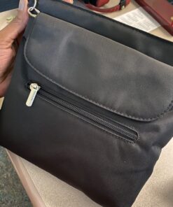 Travelon Anti-Theft Classic Mini Shoulder Bag, Black, One Size, 8.5 x 8.5 x 2 62 81UbE9nemRL