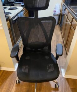 SIHOO M57 Ergonomic Office Chair with 3 Way Armrests Lumbar Support and Adjustable Headrest High Back Tilt Function Black 38 81UbUsO 5L