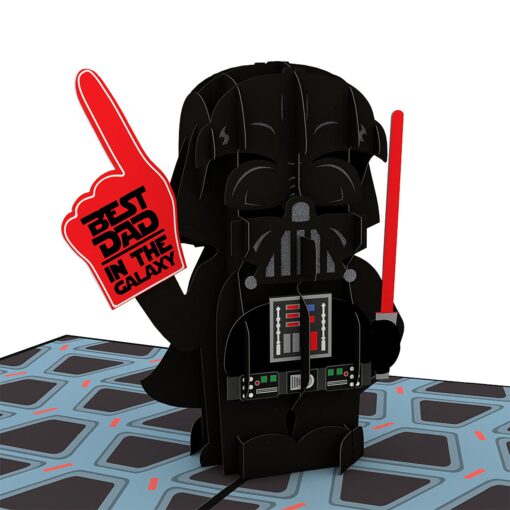 Lovepop Star Wars™ Darth Vader™: Best Dad in the Galaxy Pop Up Card, 5x7-3D Father's Day Greeting Card, Celebration Cards, Pop-Up Birthday Card for Dad, Star Wars Birthday Card Darth Vader Best Dad