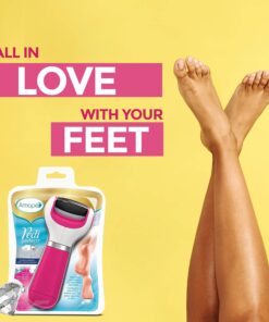 Amope Pedi Perfect Electronic Foot File, Dual-Speed Callus Remover (with Diamond Crystals) for Feet (Extra Coarse - Pink Gadget). -Perfect for In-home Pedicure for Baby Smooth Feet. Battery Operated 30 81UdKX2RfFL